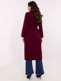 Elegantna prehodna jakna v bordo barvi