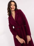 Elegantna prehodna jakna v bordo barvi