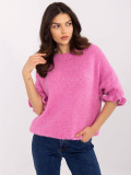 Roza pulover s 3/4 rokavi
