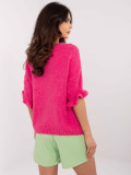 Roza pulover s 3/4 rokavi
