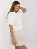 Eleganten ecru pulover