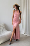 Adeline – roza maxi obleka
