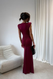 Noelia – bordo maxi obleka