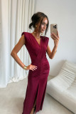 Noelia – bordo maxi obleka