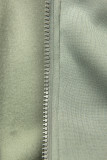 Olivnozelena ohlapna (oversized) jopica