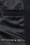 Temno modra parka FASHION