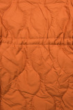 Prešita jesenska/pomladna parka oranžna in črna