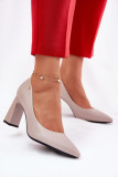 Elegantni salonarji s kvadratasto peto, sivi
