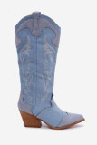 Jeans kavbojski škornji s peto