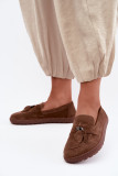 Barefoot mokasin iz naravnega semiša, rjav