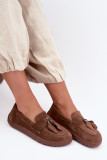 Barefoot mokasin iz naravnega semiša, rjav