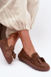 Barefoot mokasin iz naravnega semiša, rjav
