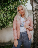 Svetlo zelena športna prehodna jakna