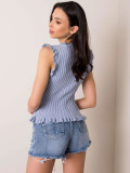 Modra prugasta bluzica RUE PARIS