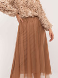 Midi tila krilo v camel barvi