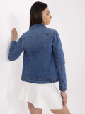 Ženska modra jeans jakna
