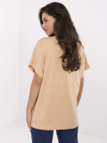 Stilna bluzica v camel barvi