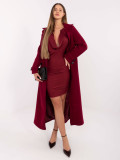 Elegantna bordo maxi obleka