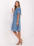 Oversize obleka v temno modri barvi