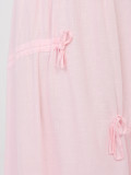 Svetlo roza midi krilo z zavezovanjem