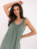 Oversize poletna obleka v khaki