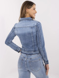 Ženska modra jeans jakna