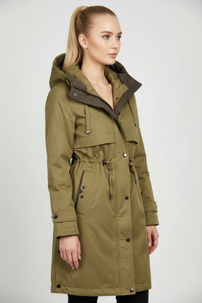 Prehodna jakna v daljšem kroju bež