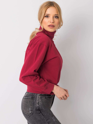 Bordo osnovna majica s rolkom