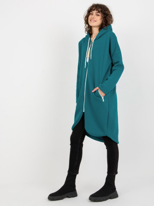 Morska dolga kapuca bluza Stunning