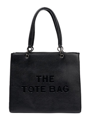 Klasična črna shopperka TOTE