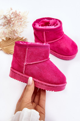 Topli roza slip-on snežni škornji