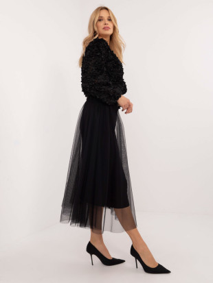 Elegantna črna midi krila