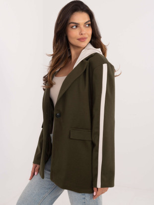 Stilna khaki jakna s kapuco
