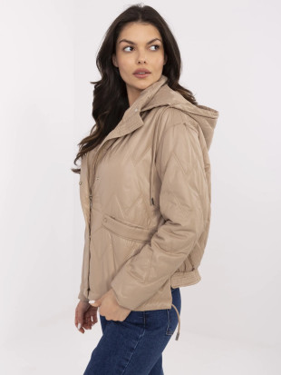 Prehodna jakna v camel barvi
