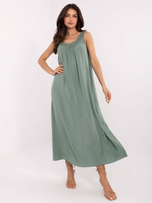 Oversize poletna obleka v khaki